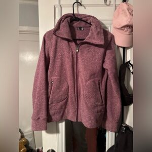 Orage Snow Board Ski Coat Under Thermal Fleece Layer ZipUp Jacket Purple Women M